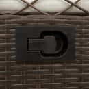 vidaXL 2 db barna polyrattan dönthető kerti szék