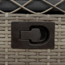 vidaXL 2 db szürke polyrattan dönthető kerti szék