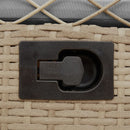 vidaXL 2 db bézs polyrattan dönthető kerti szék