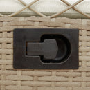 vidaXL 2 db bézs polyrattan dönthető kerti szék