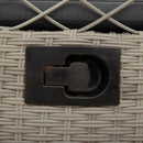 vidaXL 2 db világosszürke polyrattan dönthető kerti szék