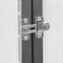 vidaXL antracitszürke alumínium melegház alapvázzal 169 x 58 x 195 cm