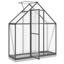 vidaXL antracitszürke alumínium melegház alapvázzal 169 x 58 x 202 cm