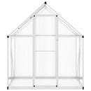 vidaXL ezüstszínű alumínium melegház alapvázzal 169 x 114 x 195 cm