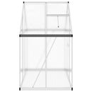vidaXL ezüstszínű alumínium melegház alapvázzal 169 x 114 x 195 cm