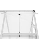 vidaXL ezüstszínű alumínium melegház alapvázzal 169 x 114 x 195 cm