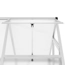 vidaXL ezüstszínű alumínium melegház alapvázzal 169 x 114 x 195 cm