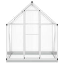 vidaXL ezüstszínű alumínium melegház alapvázzal 169 x 114 x 202 cm