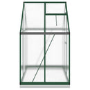 vidaXL zöld alumínium melegház alapvázzal 169 x 114 x 202 cm