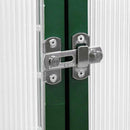 vidaXL zöld alumínium melegház alapvázzal 169 x 114 x 202 cm