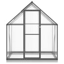 vidaXL antracitszürke alumínium melegház alapvázzal 169 x 114 x 202 cm
