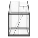 vidaXL antracitszürke alumínium melegház alapvázzal 169 x 114 x 202 cm