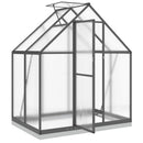 vidaXL antracitszürke alumínium melegház alapvázzal 169 x 114 x 202 cm