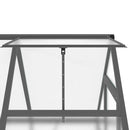 vidaXL antracitszürke alumínium melegház alapvázzal 169 x 114 x 202 cm