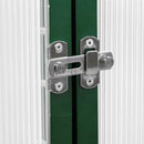 vidaXL zöld alumínium melegház alapvázzal 169 x 169 x 195 cm