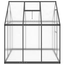 vidaXL antracitszürke alumínium melegház alapvázzal 169 x 169 x 195 cm