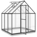 vidaXL antracitszürke alumínium melegház alapvázzal 169 x 169 x 202 cm