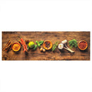 vidaXL mosható fűszermintás bársony konyhaszőnyeg 60x180 cm