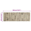 vidaXL mosható kerítésmintás bársony konyhaszőnyeg 60x180 cm