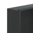 vidaXL matt fekete rozsdamentes acél zuhanypolc 32 x 62 x 9 cm