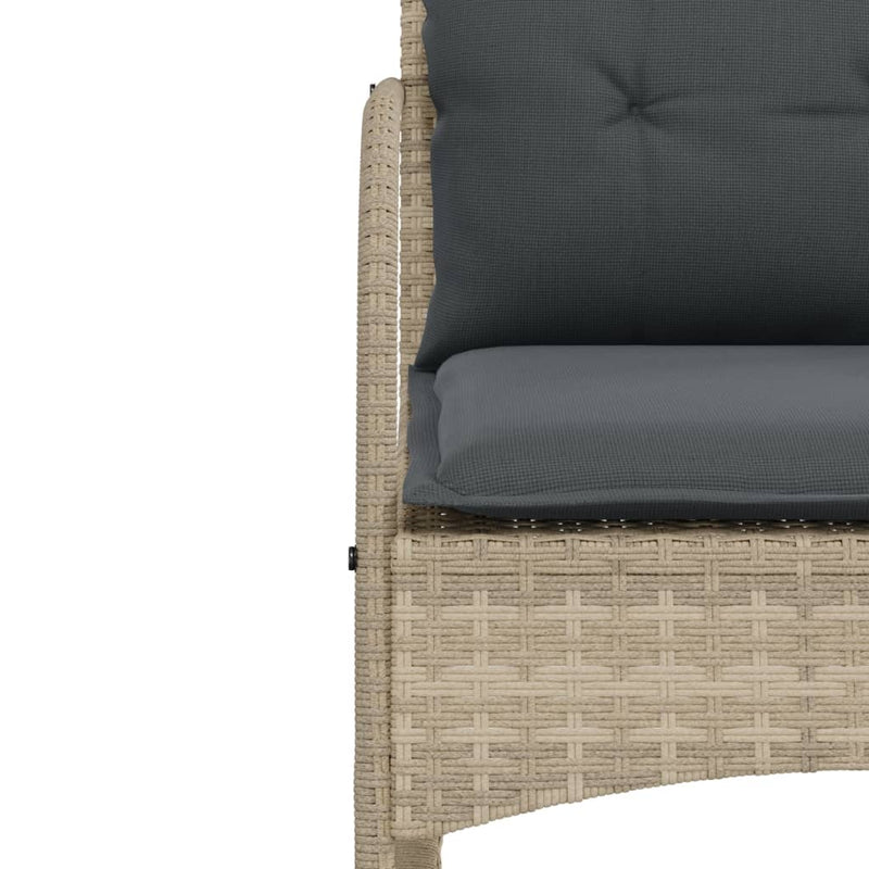 vidaXL szürke polyrattan kerti hintaszék párnákkal