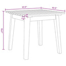 vidaXL Kerti Székek Asztallal 3 pcs Fekete 45 x 45 x 40 cm