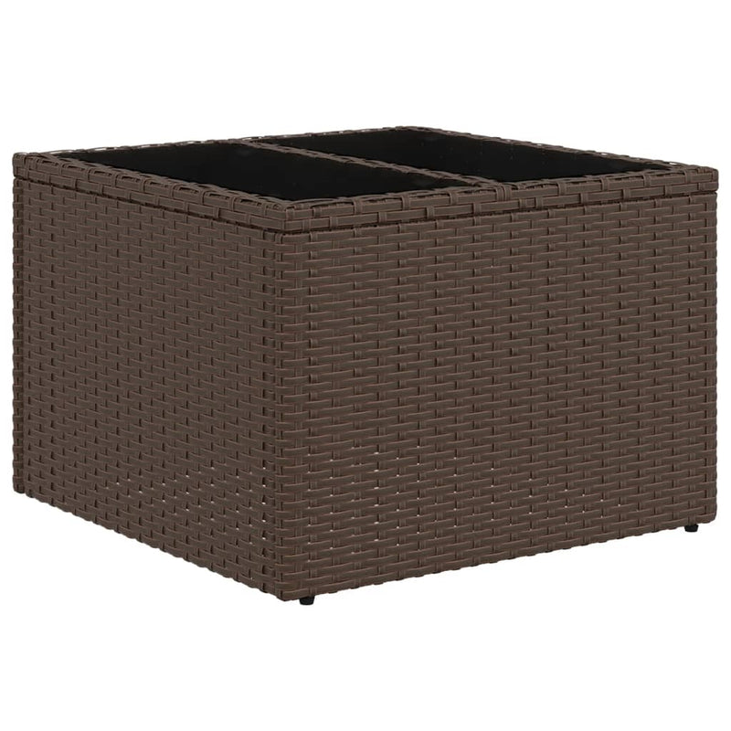 vidaXL 8 részes barna polyrattan kerti ülőgarnitúra párnákkal