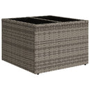 vidaXL 10 db szürke polyrattan kerti kanapégarnitúra párnákkal
