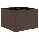 vidaXL 11 db barna polyrattan kerti kanapégarnitúra párnákkal