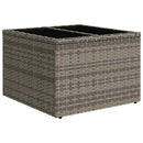 vidaXL 11 db szürke polyrattan kerti kanapégarnitúra párnákkal