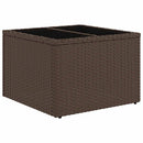 vidaXL 8 db barna polyrattan kerti kanapégarnitúra párnákkal