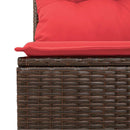 vidaXL 8 db barna polyrattan kerti kanapégarnitúra párnákkal