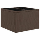 vidaXL 8 db barna polyrattan kerti kanapégarnitúra párnákkal