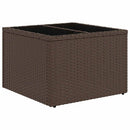 vidaXL 9 db barna polyrattan kerti kanapégarnitúra párnákkal
