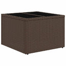 vidaXL 9 db barna polyrattan kerti kanapégarnitúra párnákkal