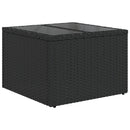 vidaXL 6 db fekete polyrattan kerti kanapégarnitúra párnákkal