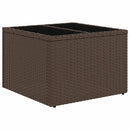 vidaXL 6 db barna polyrattan kerti kanapégarnitúra párnákkal