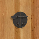 vidaXL 2 részes tömör fenyőfa fürdőszobai bútorszett