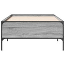 vidaXL sonoma tölgyszínű szerelt fa és fém ágykeret 75 x 190 cm