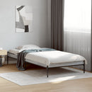 vidaXL sonoma tölgyszínű szerelt fa és fém ágykeret 75 x 190 cm