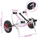 vidaXL összecsukható alumínium kajakszállító kocsi 45 kg