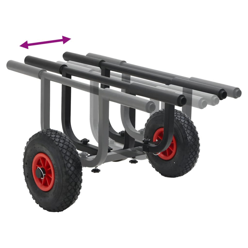 vidaXL alumínium kajakszállító kocsi 90 kg