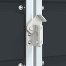 vidaXL antracit acél kerekes szemetes tároló dupla tárolókhoz 138 x 79 x 117 cm