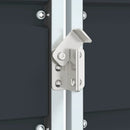 vidaXL antracit acél kerekes szemetes tároló 3 szemeteskukához 216 x 81 x 115cm