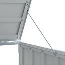 vidaXL antracit acél kerekes szemetes tároló 3 szemeteskukához 216 x 81 x 115cm