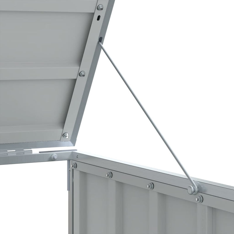 vidaXL antracit acél kerekes tároló 3 szemeteskukához 216 x 81 x 115cm