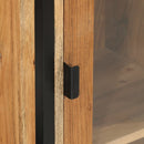 vidaXL vas és tömör mangófa fürdőszobai szekrény 40 x 27 x 190 cm