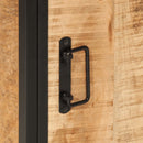 vidaXL vas és tömör mangófa fürdőszobai szekrény 40 x 27 x 180 cm