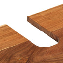 vidaXL 2 részes tömör akácfa fürdőszobai bútorszett