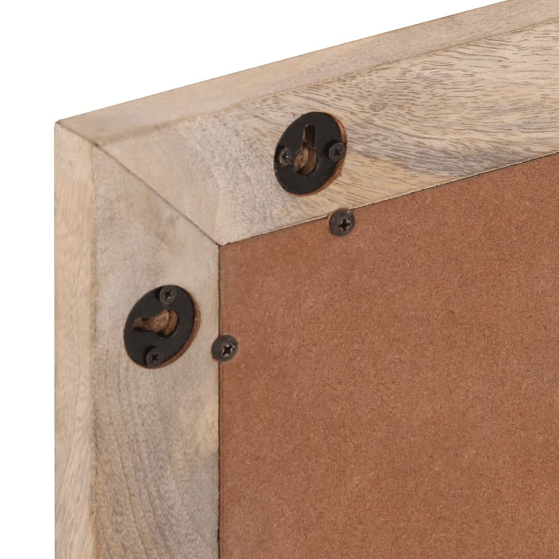 vidaXL 2 részes tömör mangófa fürdőszobai bútorszett